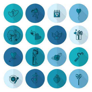 mutlu Sevgililer günü simgeler