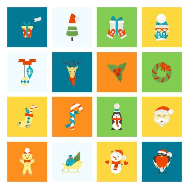 Noel ve Kış simgeleri koleksiyonu