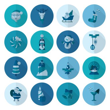 Noel ve Kış simgeleri koleksiyonu