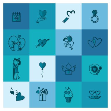 mutlu Sevgililer günü simgeler