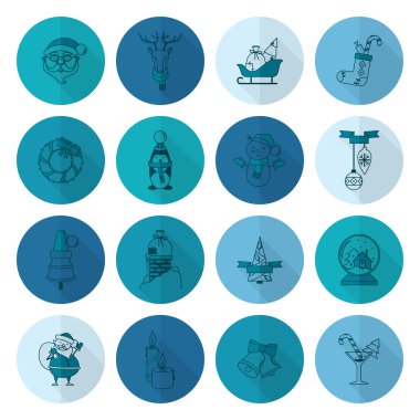 Noel ve Kış simgeleri koleksiyonu