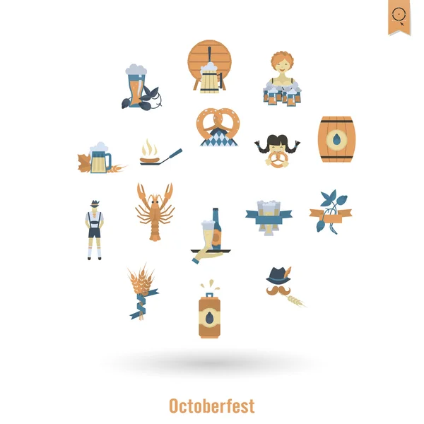 Festival de cerveza oktoberfest — Archivo Imágenes Vectoriales