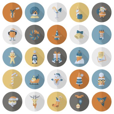 Noel ve Kış simgeleri koleksiyonu