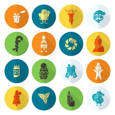 Noel ve Kış simgeleri koleksiyonu