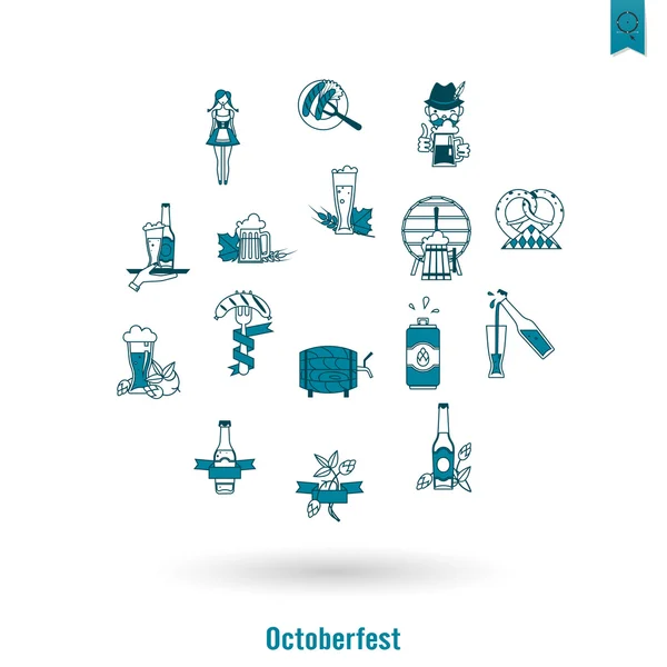 Festival de bière oktoberfest — Image vectorielle