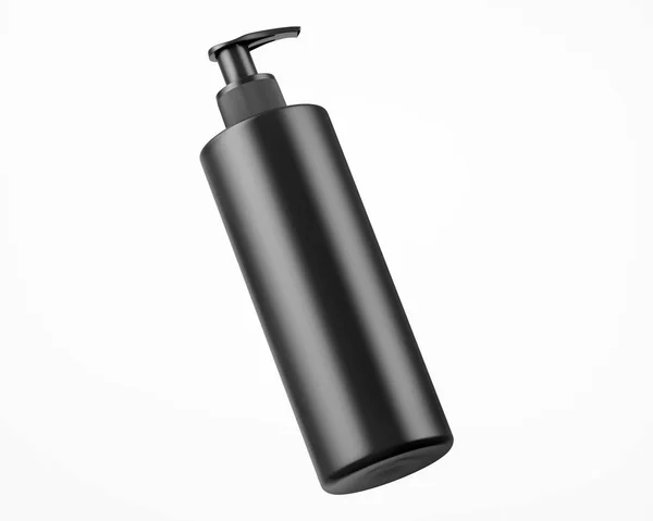 Siyah kibrit sabun şişesi maketi — Stok fotoğraf