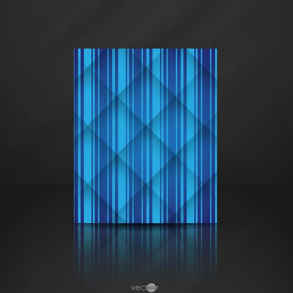 青のストライプを抽象的な背景 — ストックベクタ