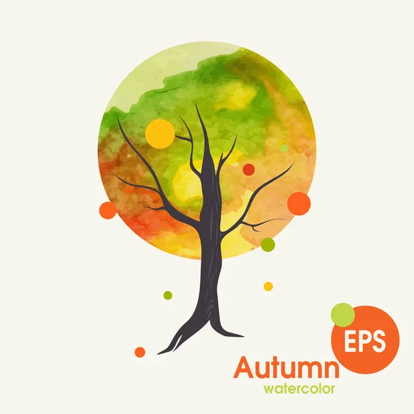 Kreativní podzimní pozadí — Stockový vektor