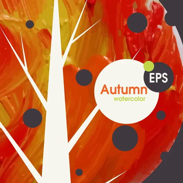 Creative Autumn Background — Stock Vector