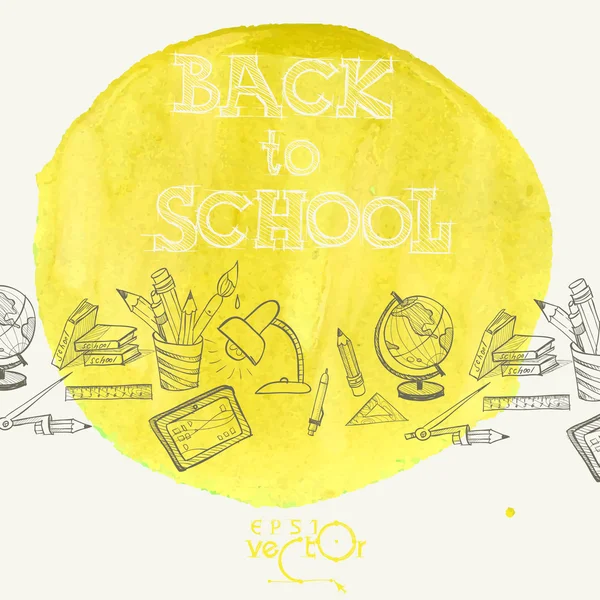 Välkommen tillbaka till skolan — Stock vektor