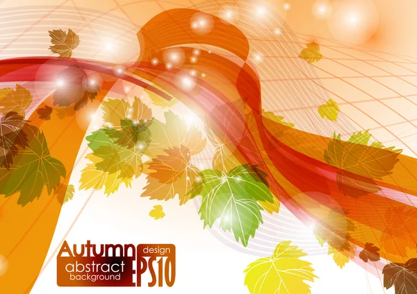 Fondo abstracto de otoño — Vector de stock