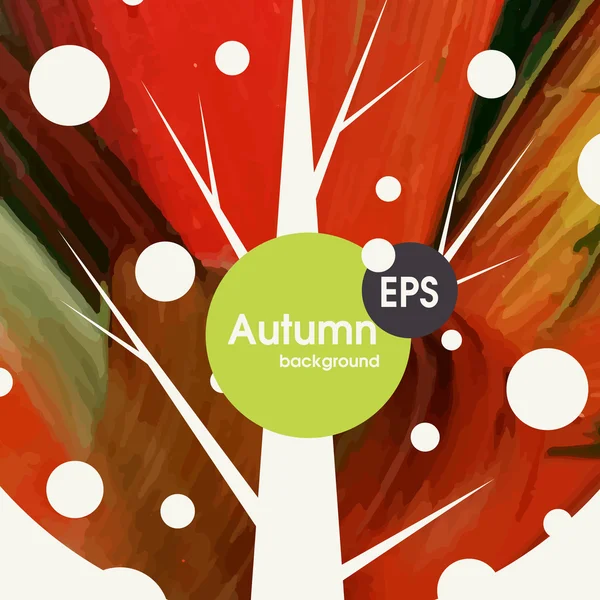Kreativer Herbst-Hintergrund — Stockvektor