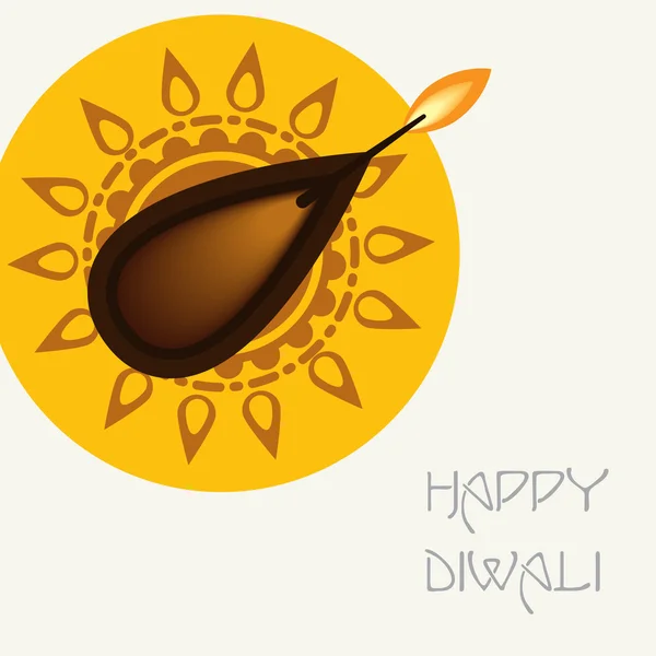 Šťastný diwali festival — Stockový vektor