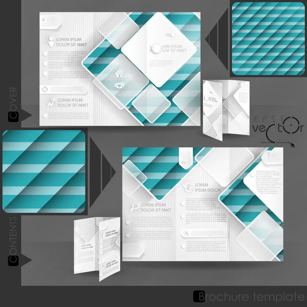 Modèle de brochure d'entreprise conception — Image vectorielle