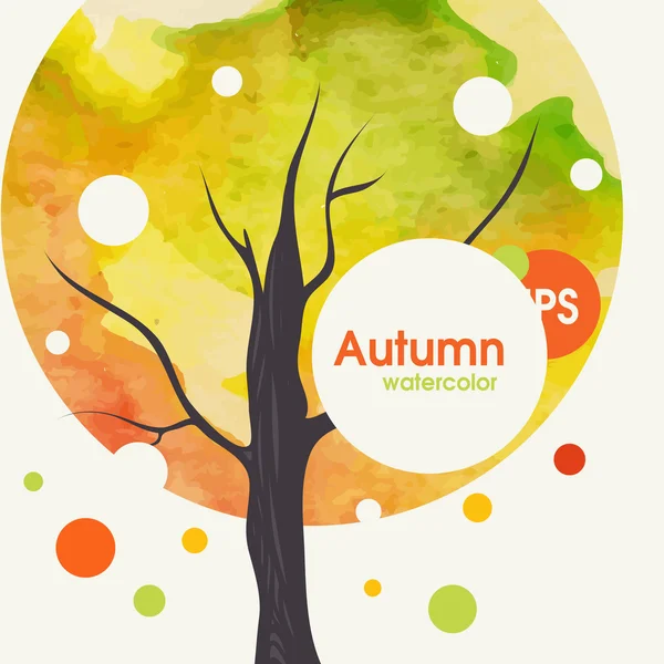 Creatieve herfst achtergrond — Stockvector