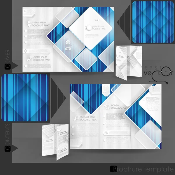 Diseño de plantilla de folleto de negocio — Archivo Imágenes Vectoriales