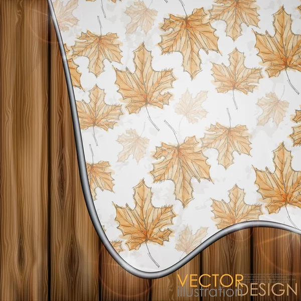 Handgetekende herfst achtergrond — Stockvector