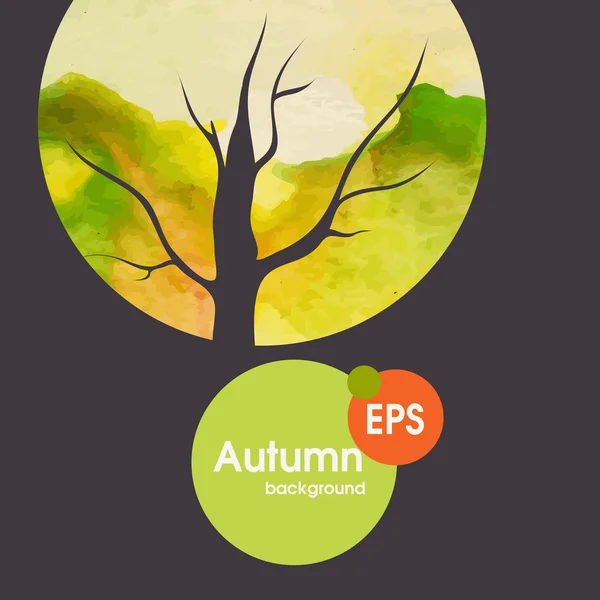 Kreativní podzimní pozadí — Stockový vektor