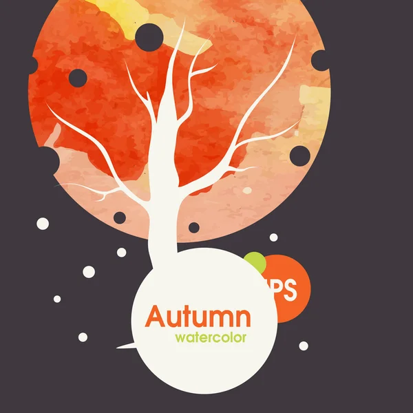 Creatieve herfst achtergrond — Stockvector