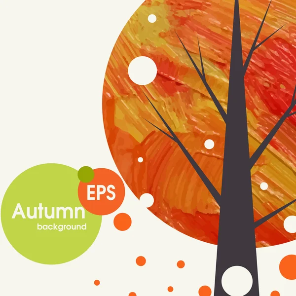 Creative Autumn Background — Stock Vector