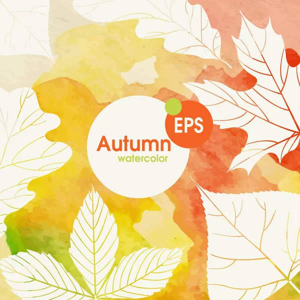 Creative Autumn Background — Stock Vector