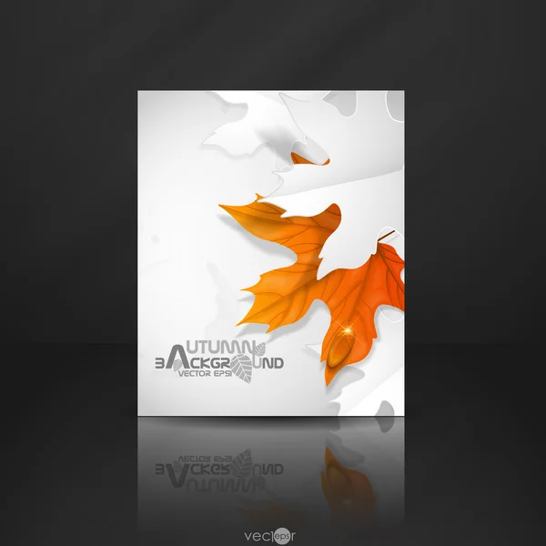 Autumn Leaves Background — Stock Vector