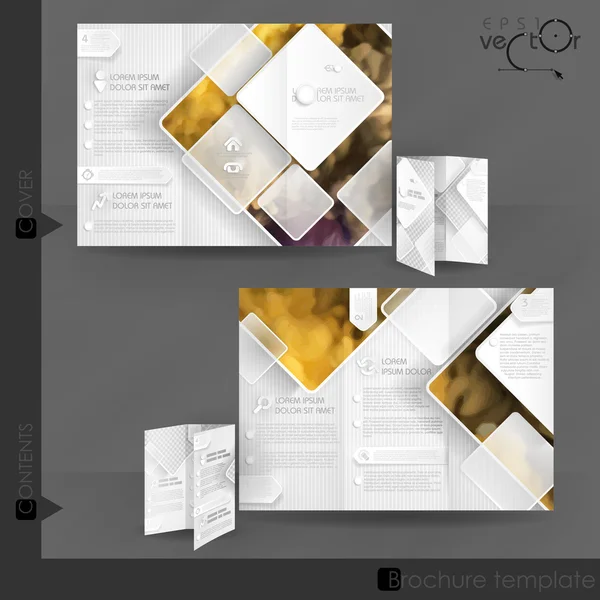 Business Brochure Template Design — Stock Vector