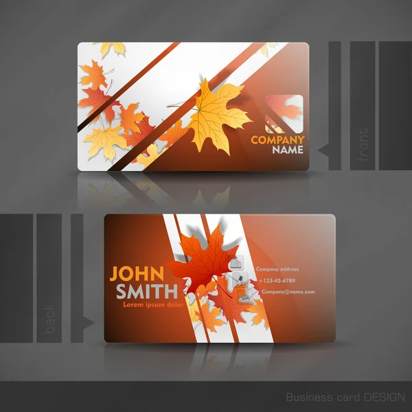 Business Card Design — Stock Vector