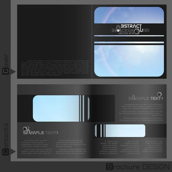 Brochure template ontwerp — Stockvector