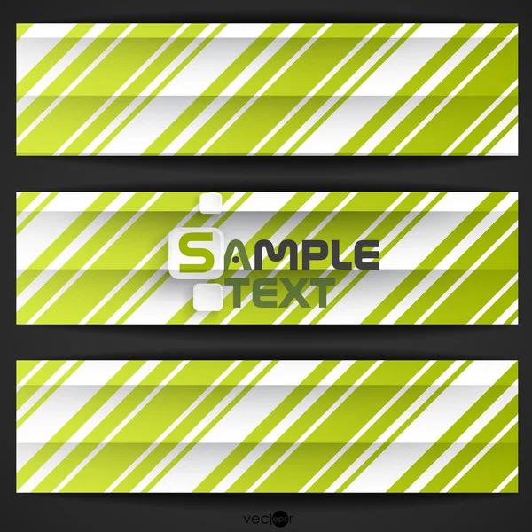 Abstract Green Stripe Background — Stock Vector
