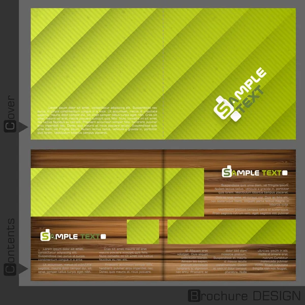 Brochure modello di design. — Vettoriale Stock