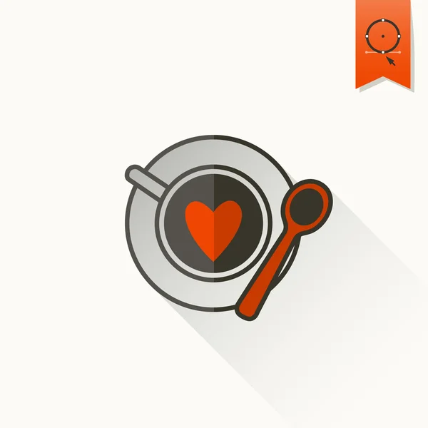 Feliz día de San Valentín icono — Vector de stock