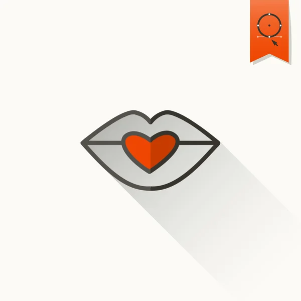 Feliz día de San Valentín icono — Vector de stock