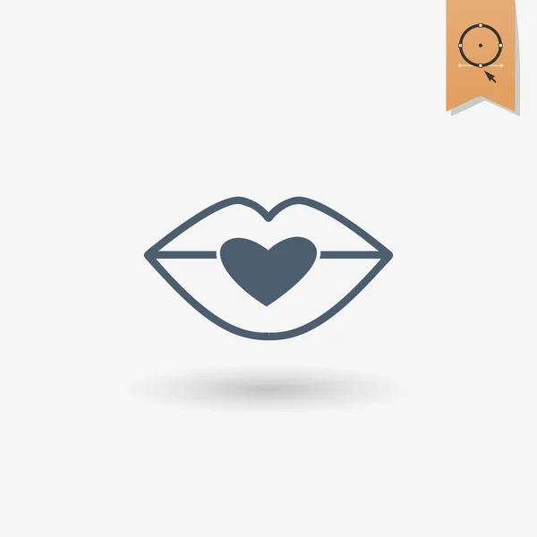 Happy Valentines Day Icon — Stock Vector