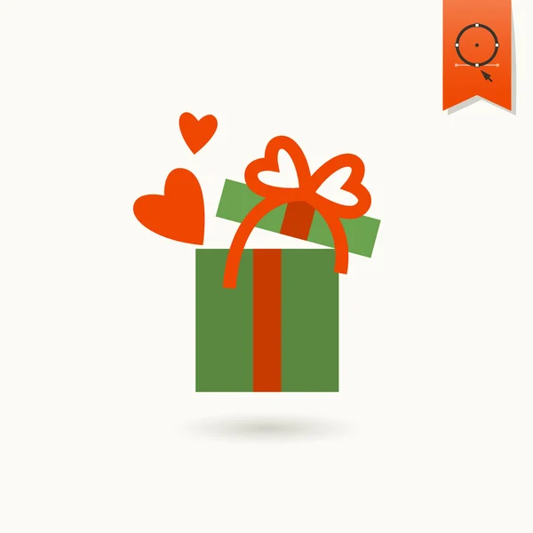 Happy Valentines Day Icon — Stock Vector