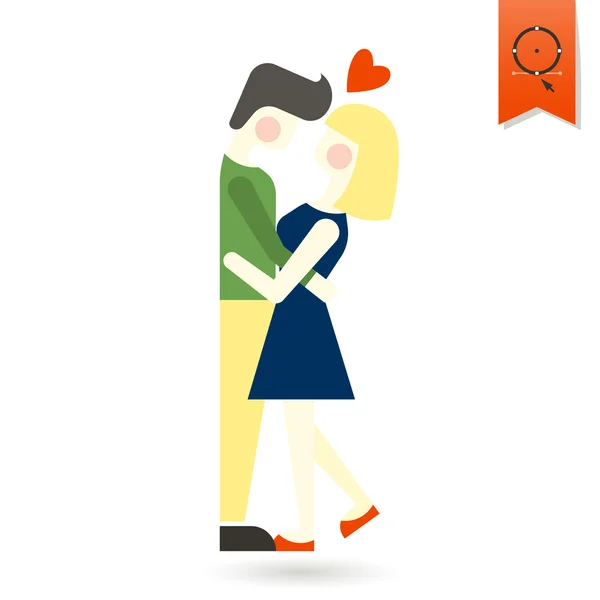 Happy Valentines Day pictogram — Stockvector