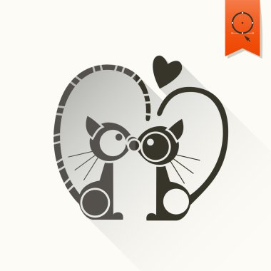 Mutlu Sevgililer günü simgesi