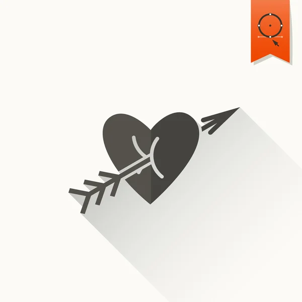 Happy Valentines Day Icon — Stock Vector