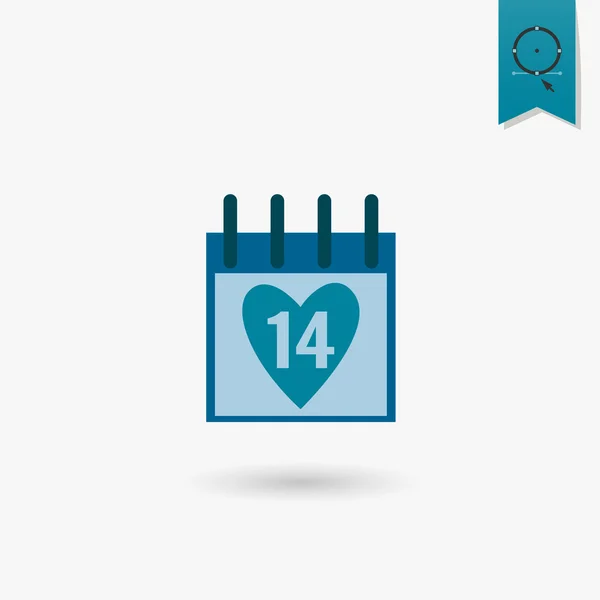 Happy Valentines Day pictogram — Stockvector