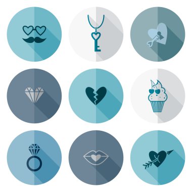 mutlu Sevgililer günü simgeler