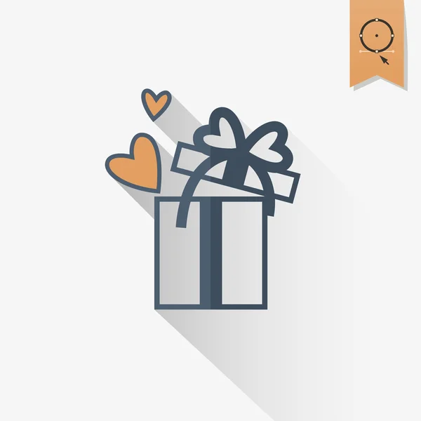 Happy Valentines Day Icon — Stock Vector