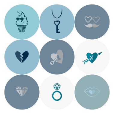 mutlu Sevgililer günü simgeler