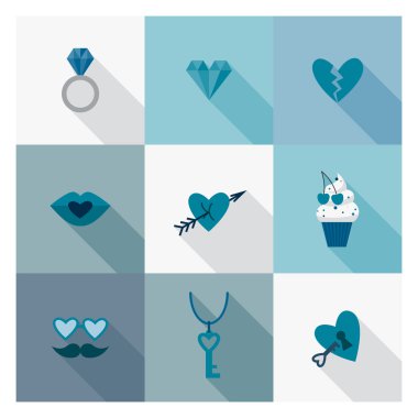 mutlu Sevgililer günü simgeler