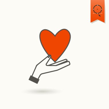 Mutlu Sevgililer günü simgesi