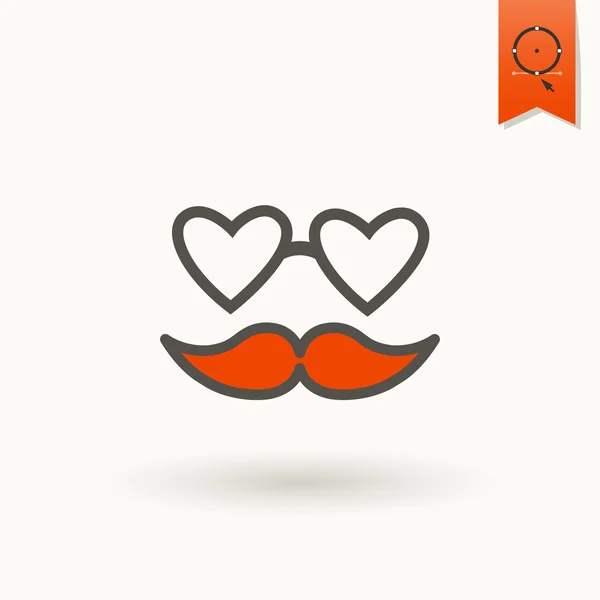 Happy Valentines Day Icon — Stock Vector