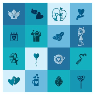 mutlu Sevgililer günü simgeler