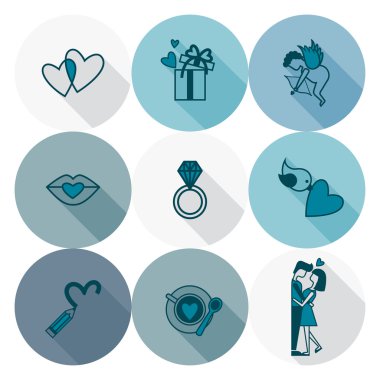 mutlu Sevgililer günü simgeler