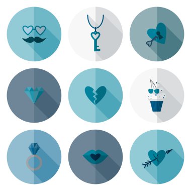 mutlu Sevgililer günü simgeler