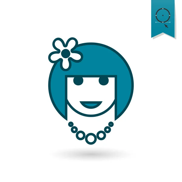 Womans Day Icon — Stock Vector