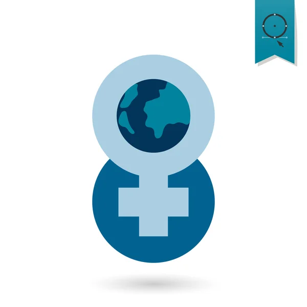 Womans Day Icon — Stock Photo, Image